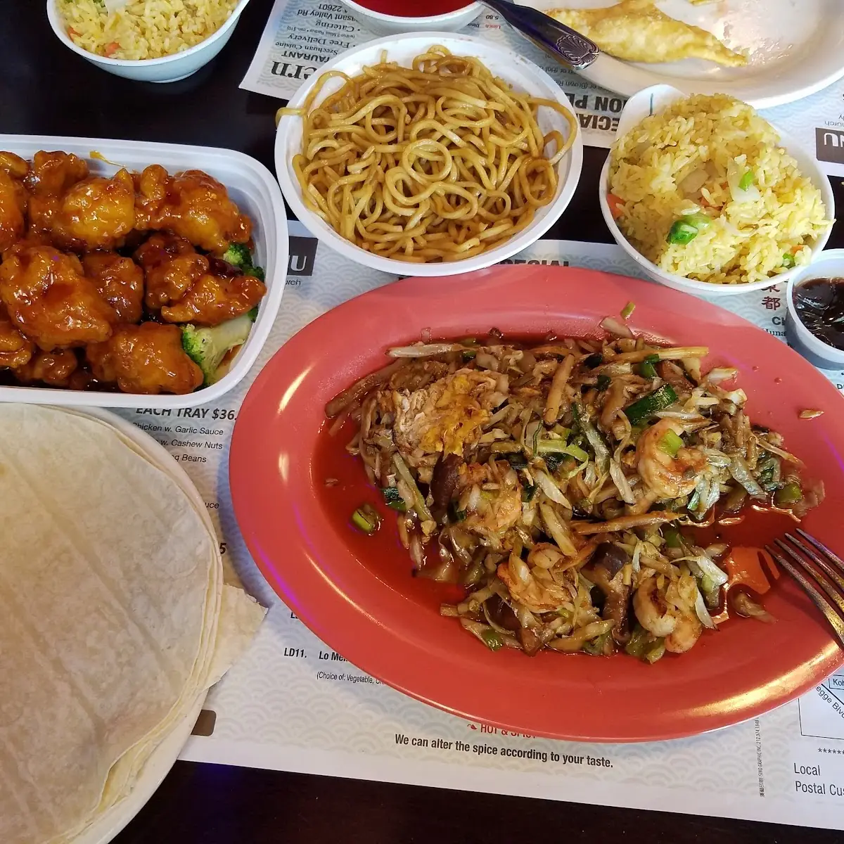 chow suey 炒面 午餐